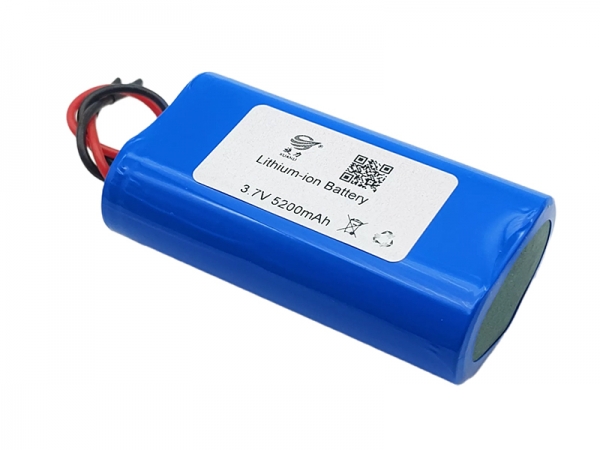 3.7V 5200mAh 圓柱鋰電池|18650 1S2P