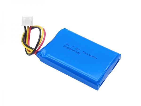 7.4V聚合物鋰電池 | 523450 1000mAh 7.4V-3pin